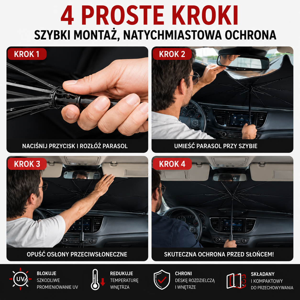 CarShield Pro™ – Skuteczna ochrona auta przed ekstremalnym nagrzaniem