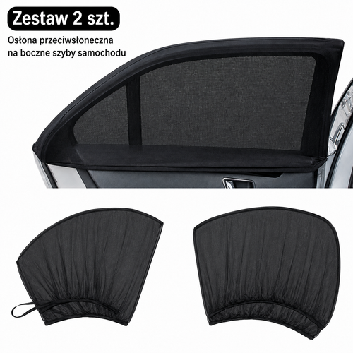 Zestaw 2 szt. osłon przeciwsłonecznych na tylne szyby